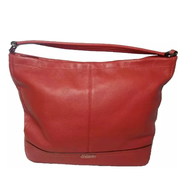 Coach Park Leather Hobo F23293 Pebbled Leather Shoulder Bag - Picture 3 of 9